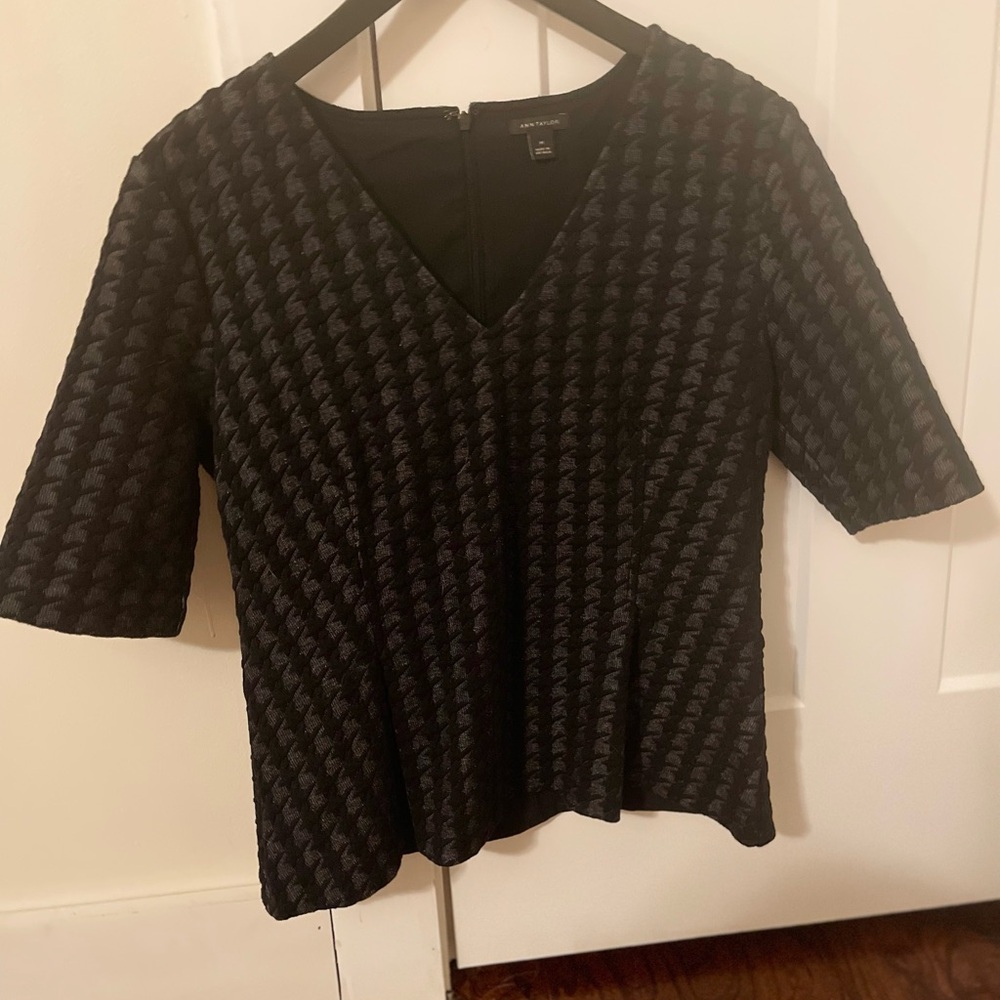 Ann Taylor Houndstooth Women's Top